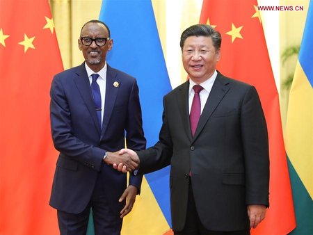 Xi Meets Rwandan President